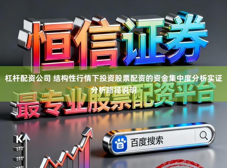 杠杆配资公司 结构性行情下投资股票配资的资金集中度分析实证分析路径说明